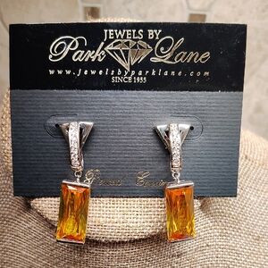 Park Lane Jewels Yellow Citrine Earrings